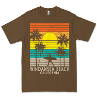 Cacao windansea beach california ca surfer surfing surf palm tree Premium Tee - DesignPulse