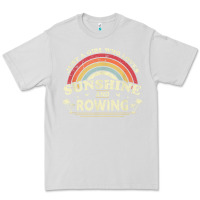 Dove Grey Rowing  . Just A Girl Who Loves Sunshine And Rowing Premium Tee - DesignPulse