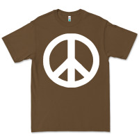 Cacao Peace Sign Premium Tee - DesignPulse