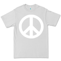 Dove Grey Peace Sign Premium Tee - DesignPulse