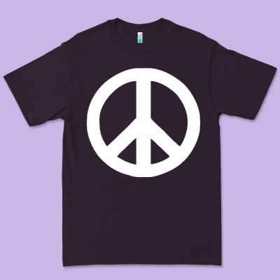 Peace Sign Premium Tee Designed By Designpulse
