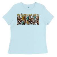 Baby Blue my favorite peoplle call me mama Ladies Tee - CowhideDigitalArt
