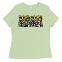 Matcha my favorite peoplle call me mama Ladies Tee - CowhideDigitalArt
