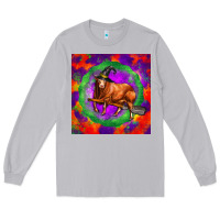 Moon Dust halloween red angus bull Long Sleeve Tee - LillyAllenDesigns