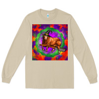Mushroom halloween red angus bull Long Sleeve Tee - LillyAllenDesigns
