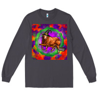 Smoke halloween red angus bull Long Sleeve Tee - LillyAllenDesigns