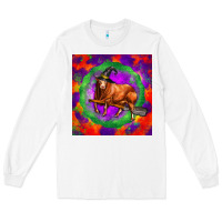White halloween red angus bull Long Sleeve Tee - LillyAllenDesigns