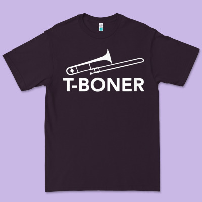 Funny Trombone Funny T Boner Funny T Boner Tboner Premium Tee Designed By Designpulse