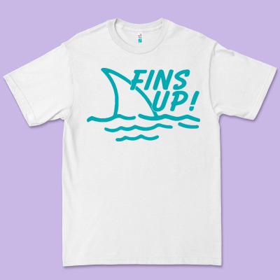 Fins Up Jimmy Premium Tee Designed By Designpulse