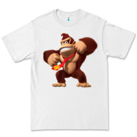 White Donkey Kong 3D Poster Premium Tee - DesignPulse