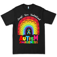 Black autism awareness month t  shirt autism awareness rainbow accept unders Premium Tee - DesignPulse