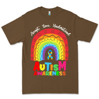 Cacao autism awareness month t  shirt autism awareness rainbow accept unders Premium Tee - DesignPulse