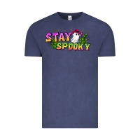 Vintage Denim Stay Spooky Vintage Tee - CowhideDigitalArt