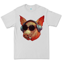 Dove Grey Blodwyn pig Premium Tee - DesignPulse