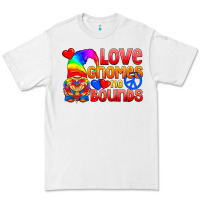 White Love Gnomes No Bounds Premium Tee - BundleAndBundleShop