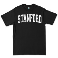 Black stanford california ca vintage athletic sports design t shirt Premium Tee - DesignPulse