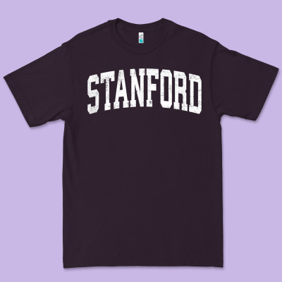 Stanford California Ca Vintage Athletic Sports Design T Shirt Premium Tee Designed By Designpulse