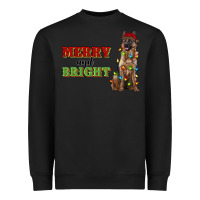 Black merry and bright german shepherd Heavyweight Sweatshirt - RanaPortraitStore