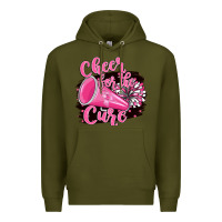Army Green Cheer For The Cure Premium Hoodie - BarkalooDesign