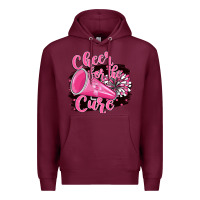 Burgundy Cheer For The Cure Premium Hoodie - BarkalooDesign