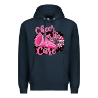Navy Cheer For The Cure Premium Hoodie - BarkalooDesign