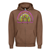 Chestnut happy mardi gras y'all rainbow Zipper Hoodie - Jasminsmagicworld