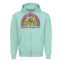 Seafoam happy mardi gras y'all rainbow Zipper Hoodie - Jasminsmagicworld