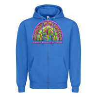 True Royal happy mardi gras y'all rainbow Zipper Hoodie - Jasminsmagicworld