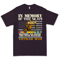 Plum Vietnam War Veterans US Memorial Day In The Memory Of 58479 38 Premium Tee - PixelWave