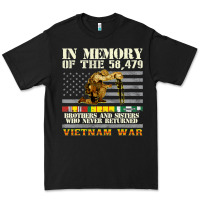 Black Vietnam War Veterans US Memorial Day In The Memory Of 58479 38 Premium Tee - PixelWave