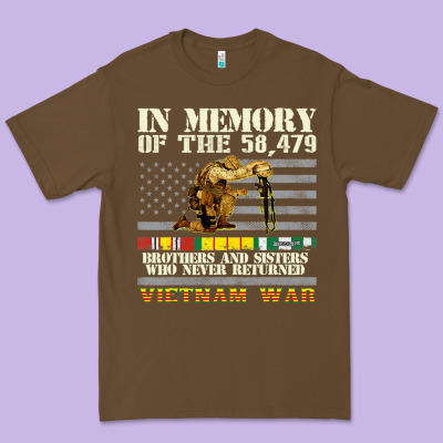 Vietnam War Veterans Us Memorial Day In The Memory Of 58479 38 Premium Tee Designed By Pixelwave