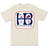 Bone Coat of arms of Huntington Beach Premium Tee - PixelWave