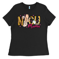 Black Nicu Mama Ladies Tee - CowhideDigitalArt