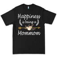Black happiness is being a mommom  cute mothers day gifts Premium Tee - PixelWave