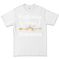 White happiness is being a mommom  cute mothers day gifts Premium Tee - PixelWave