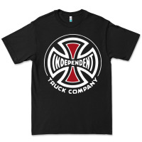 Black independent company cross skateboard Premium Tee - PixelWave