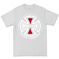 Dove Grey independent company cross skateboard Premium Tee - PixelWave