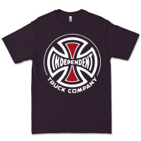 Plum independent company cross skateboard Premium Tee - PixelWave