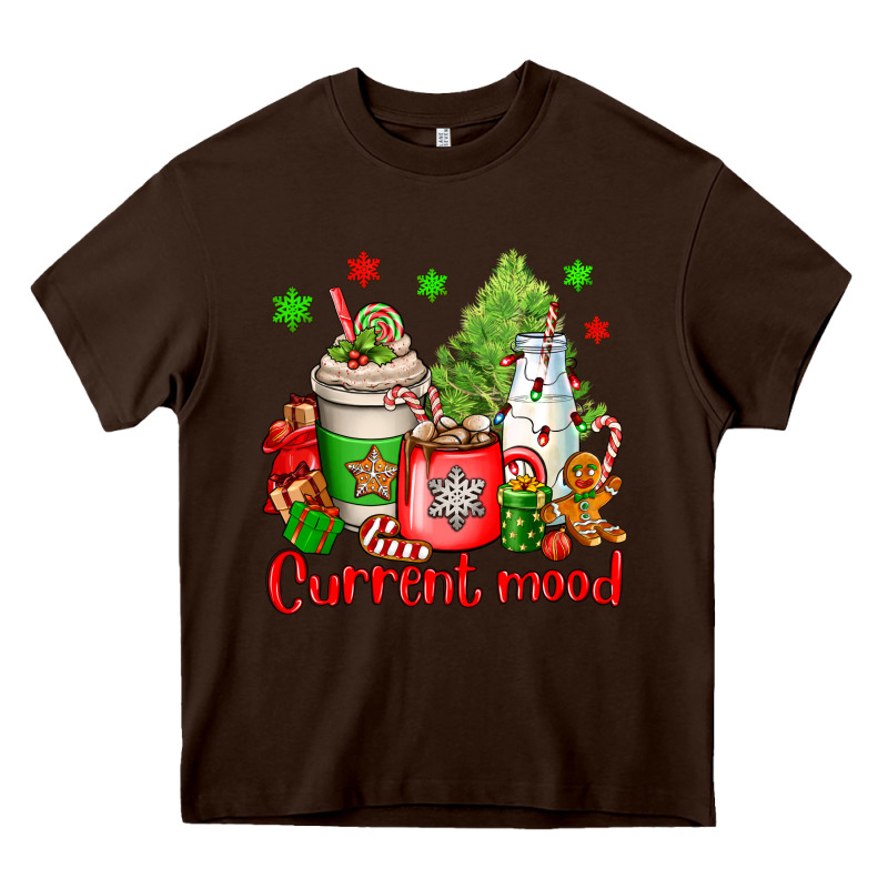 Current Mood Christmas Heavy Core Tee by OliviaCreatesArt | Teevron