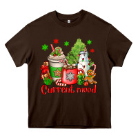 Chocolate Brown current mood christmas Heavy Core Tee - OliviaCreatesArt