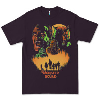 Plum The Monster Squad Premium Tee - PixelWave