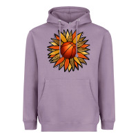 Lavender Basketball Sunflower Heavyweight Hoodie - Jasminsmagicworld