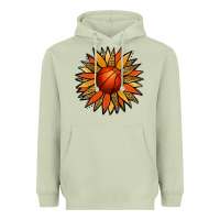 Matcha Basketball Sunflower Heavyweight Hoodie - Jasminsmagicworld