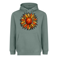 Sage Basketball Sunflower Heavyweight Hoodie - Jasminsmagicworld