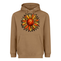 Toasted Coconut Basketball Sunflower Heavyweight Hoodie - Jasminsmagicworld