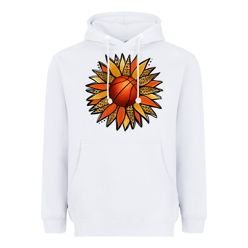 Basketball Sunflower Heavyweight Hoodie by Jasminsmagicworld | Teevron