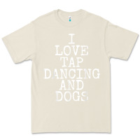 Bone i love tap dancing & dogs funny dog gift t shirt men women Premium Tee - PixelWave