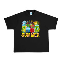 Black Hello Summer Urban Heavy Tee - CowhideDigitalArt