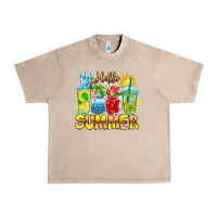 French Oak Hello Summer Urban Heavy Tee - CowhideDigitalArt