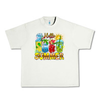 Pistachio Hello Summer Urban Heavy Tee - CowhideDigitalArt